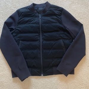 Reversible Black Lululemon Bomber Jacket (size 8)